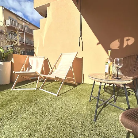 Nouveaute-charmant Lecactus Avec Terrasse Au Coeur De Ste-maxime Apartamento Sainte-Maxime