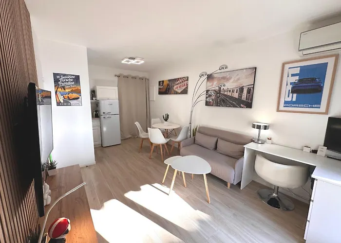 Nouveaute-charmant Lecactus Avec Terrasse Au Coeur De Ste-maxime *