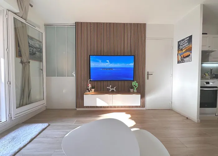 Nouveaute-charmant Lecactus Avec Terrasse Au Coeur De Ste-maxime * サント・マキシム